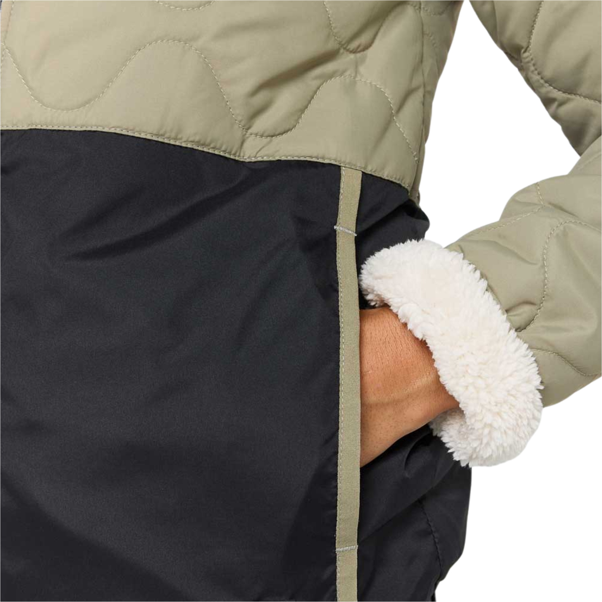 2025 Rip Curl Womens Anti-Series Anoeta Quilted Puffer Jacket 03DWJA - Olive